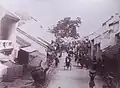 Old street of Hanoi in 1884 (Hàng Bông street).