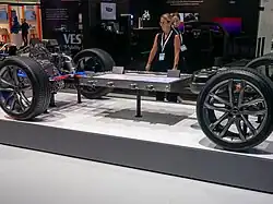 BYD blade battery packs showcased at the IAA Summit 2023, Germany