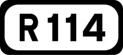 R114 road shield}}