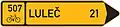 Route indicator for cycles (single destination)