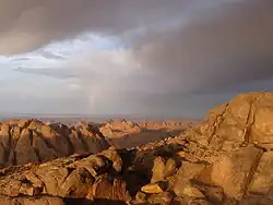 Gabal or Jebel Musa, identified by Christians with Mount Sinai