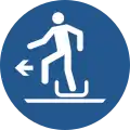 M050 — Alighting from toboggan to the left