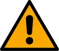 W001 – General warning sign