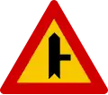 From the right