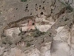 Inca tombs in the Colca Canyon
