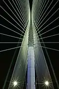 Interior view of the Seri Wawasan Bridge