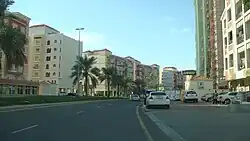 View of buildings in the Spain Cluster