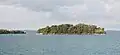 The Agios Dionysios island, at the Gulf of Igoumenitsa