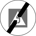End of no driving lessons zone