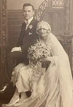 Ivan Kiradjieff and his Bulgarian wife Mila Gandeva in Paris.