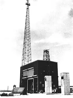 Warehouse building (shot cab) that housed the Mike device