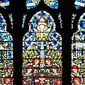 JE Nuttgens, Top Central Light (Detail), East Window, St Etheldreda's Church, Ely Place, London.