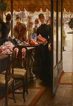 James Tissot, The Shop Girl, 1883–1885