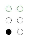 ⠄ (braille pattern dots-3)