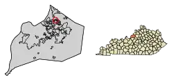 Location of Barbourmeade in Jefferson County, Kentucky