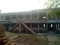 The building is erecting to west side to enlarge its area widely.
