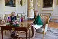 Former President Zuzana Čaputová with Jill Biden in the Audience Room