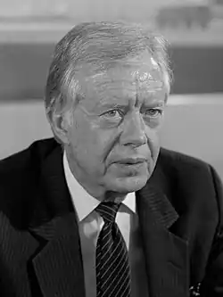Monochrome picture of Carter