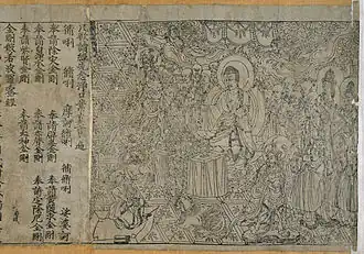 The Chinese Diamond Sutra, the world's oldest Woodblock printing book from 868 CE
