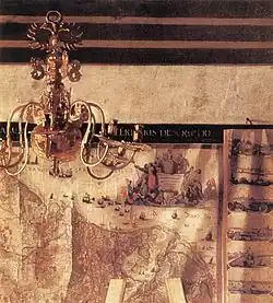 A theorized double eagle on top the chandelier[24]