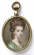Portrait of Unknown Woman, dated 1779. Victoria & Albert Museum
