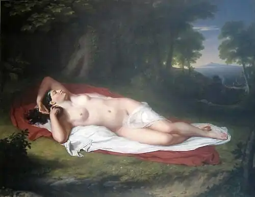 John Vanderlyn, Ariadne Asleep on the Island of Naxos (c.1812), Pennsylvania Academy of the Fine Arts