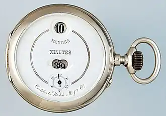 Cortébert digital mechanical pocket watch (1890s)