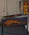 Side view of the machine