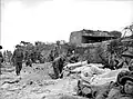 Canadian wounded on Juno Beach, on D-Day.