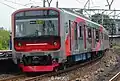 iE305 series entering track 5 Kampung Bandan station.