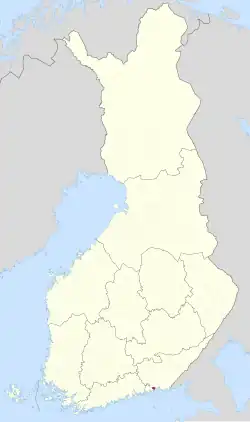 Location of Karhula in Finland