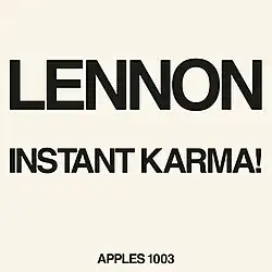 The artists name is on a background with a Apple catalog number