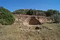 Ruins of the Kazarma tholos tomb&nbsp;[de] (c.1500 BC) showing the Mycenaean beehive technique
