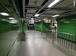 Transfer passageway