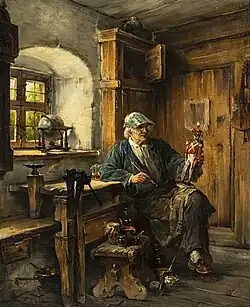 A Puppet Maker in His Workshop