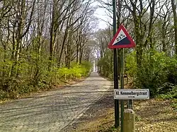 The hill's steep incline on its western ascent