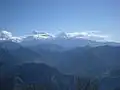 Views seen from malika dhuri to the east showing Mt. machhapuchchhre