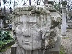 Keystone that was probably a part of the Forum of Constantine