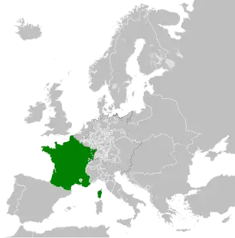 The Kingdom of France in the late 18th century