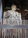 Statue of the wrath-filled and muscular guardian Nio