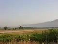 Runway 21 with Naftali hills in the background