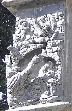 Jewish Mysticism: Jochanan ben Sakkai, bronze relief from the Knesset Menorah