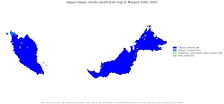 Image 66Köppen–Geiger climate classification map of Malaysia. (from Geography of Malaysia)