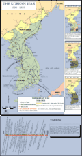 Overview map of the Korean War