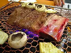 Galbi cooking