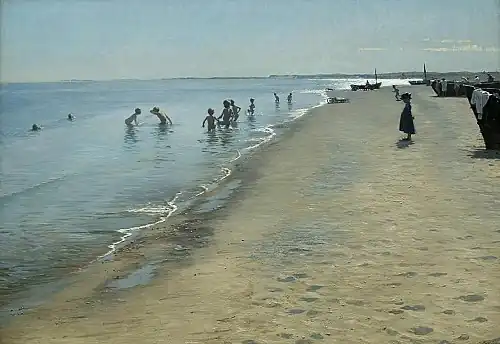 Summer Day on Skagen's Southern Beach 1884