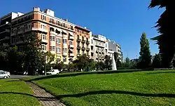 Buildings in area
