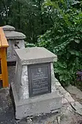 Official placard identifying the National Landmark of Archaeology Uhorske village