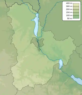 Chornobyl is located in Kyiv Oblast