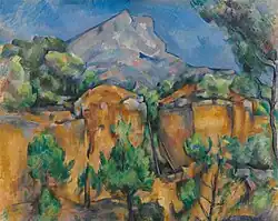 Paul Cézanne, c.1897, La Montagne Sainte-Victoire vue de la carrière Bibémus, oil on canvas, 65.1 × 81.3&nbsp;cm, Baltimore Museum of Art